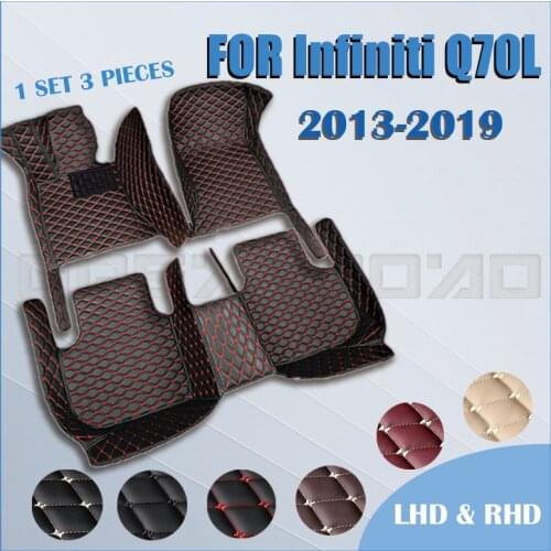 Car floor mats for Infiniti Q70L 2013 2014 2015 2016 2017 2018 2019 Custom auto foot Pads automobile carpet cover
