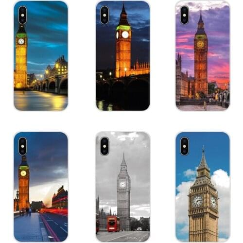 UK london big ben clock For Huawei Y5 Y6 Y7 Y9 Prime Pro GR3 GR5 2017 2018 2019 Y3II Y5II Y6II Accessories Phone Cases Covers