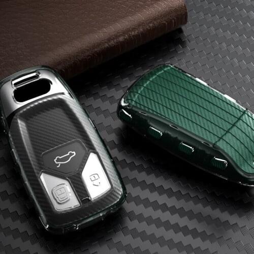 For Audi A3 8p A1 A4 A5 C6 B7 Q5 B8 B6 Quattro TT Mk1 Auto Car Key Case Cover Holder Accessories 2009 2010 - 2012 2013 2014 2015