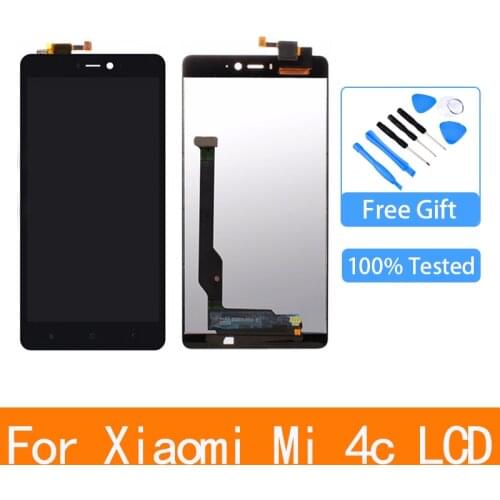 5.0"Screen For Xiaomi Mi 4c LCD Touch Screen Digitizer Assembly For Xiaomi Mi4C Display with Frame Replacement M4C MI4c Display