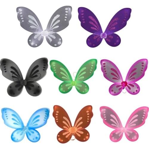 K3NF Fairy Butterfly Angel Wing for Kids Girls Party Fancy Dress Carnival Costume Photography Props for Halloween Cosplay