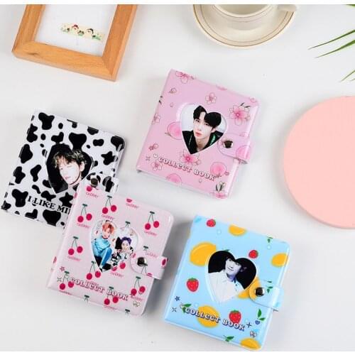 3 Inches Mini Hollow Photo Album Kpop Star Chasing Album Card Collection Book Photocard Holder Business Card Bag