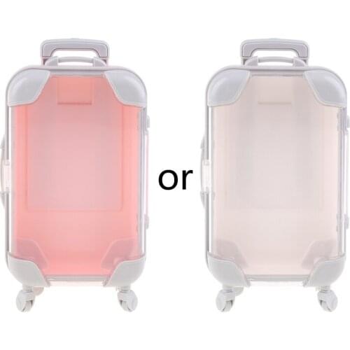 Mini Trolley False Dolls Travel Suitcase Packing Case Eyelashes Packaging Box Simulation Luggage Storage Box