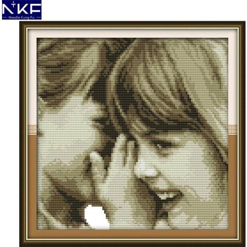 NKF Whisper Cross Stitch Pattern Needlework Painting Cross Stitch Kit Embroidery Craft Chinese Cross Stitch for Home Decor