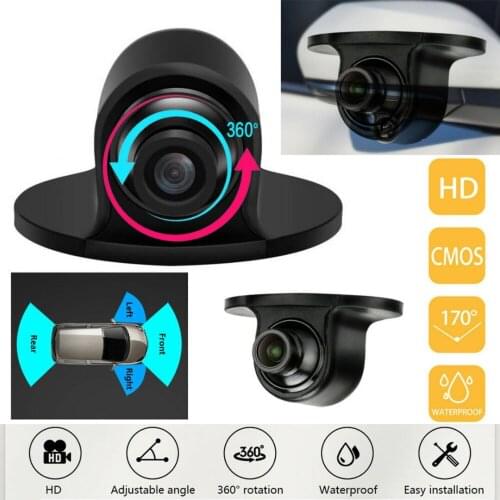 New 360° Rotation Car Front/Side/Rear 3 Angles Reverse Parking Camera Night Vision