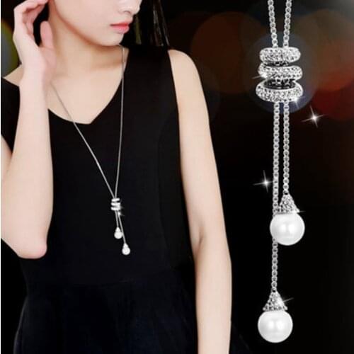 New sector Original Crystals from Swarovskis Choker clothes tassel Necklaces 925 Jewelry For Women Christmas Party