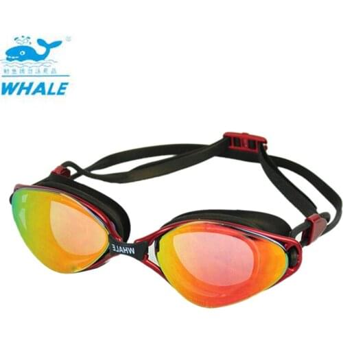 WHALE Swimming goggles Polarized light anti-fog high-definition coating universal professional for competition swimming glasses