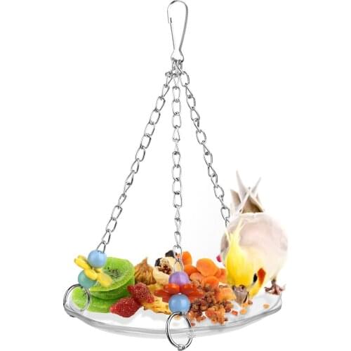 Pet Bird Parrot Parakeet Budgie Cockatiel Cage Hammock Swing Toy Hanging Toy