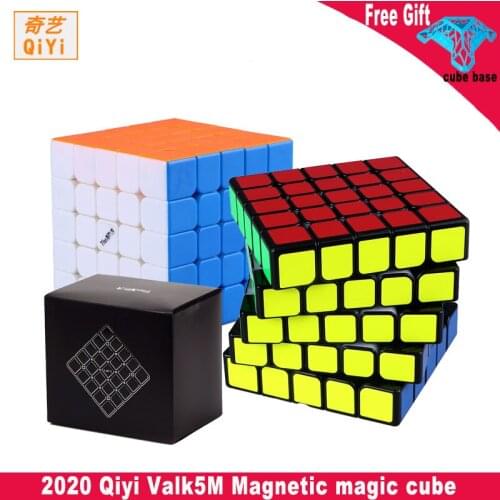 Qiyi Valk5M 5x5 magic cube Stickerless Magnetic 5x5x5 puzzle speed cube The Valk5 Magnets Educational Toys For Children