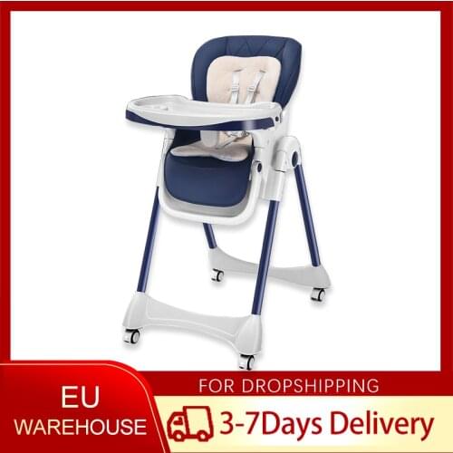 Luxurious Multi-Function Reclining Baby High Chair With Wheel Childrens Dining Table Chair Baby Sleeping Chair Easy Set Up