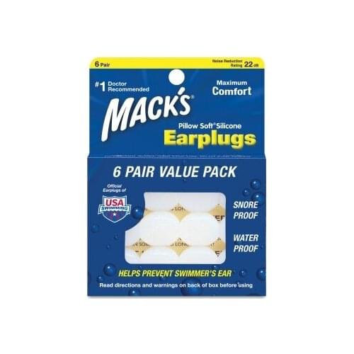 Silicone swimming earplug noise