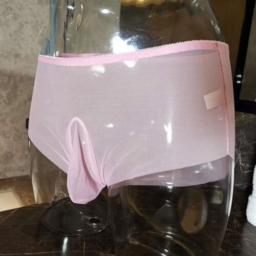 Sexy Men Mesh COCkRing G-string U Convex Pouch G-string Sheer See Through Sexy Thong Open Crotch Gay Wear Plus Size F8