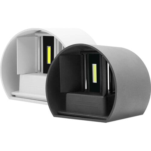 LED Wall Lamp IP65 Waterproof Indoor & Outdoor Aluminum Adjustable Lighting Surface Mounted Round Garden Porch Light AC85-265V