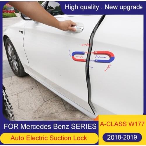 Smart Auto Electric Suction Door Lock for Benz A -CLASS W177 2018-2019 Automatic Soft Close Door Super Silence Car Vehicle Door