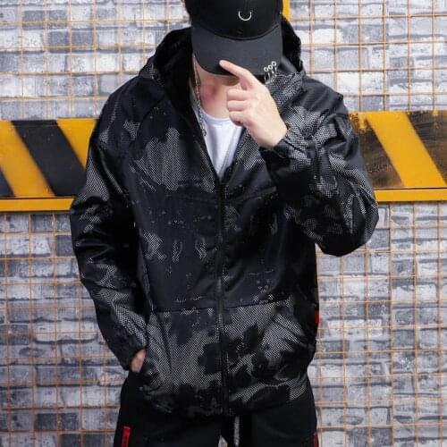 Spring Autumn Mens fashion Jackets Camouflage Military Hooded top Coats Casual Zipper Dropshipping Windbreaker Brand Clothing