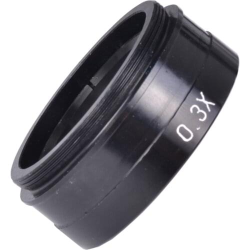 0.3X Stereo Microscope Auxiliary Barlow Lens Big attachment objective Lens