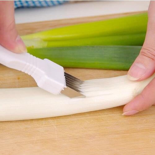 Japanese Kitchen Cutting Onion Chopped Green Onion Knife Cutting Garlic Sprout Shredded Green Onion Cutter Cooking Knife Hot