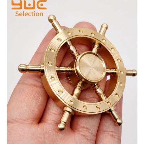 YUC Removable Copper Fidget Spinner Metal Finger Toys R188 Silent Bearing Hand Spinner Anti Relieve Stress Toys for Adult