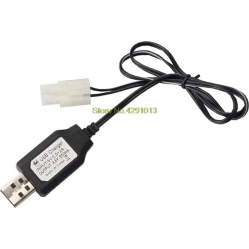 Charging Cable Battery USB Charger Ni-Cd Ni-MH Batteries Pack KET-2P Plug Adapter 9.6V 250mA Output Toys Car