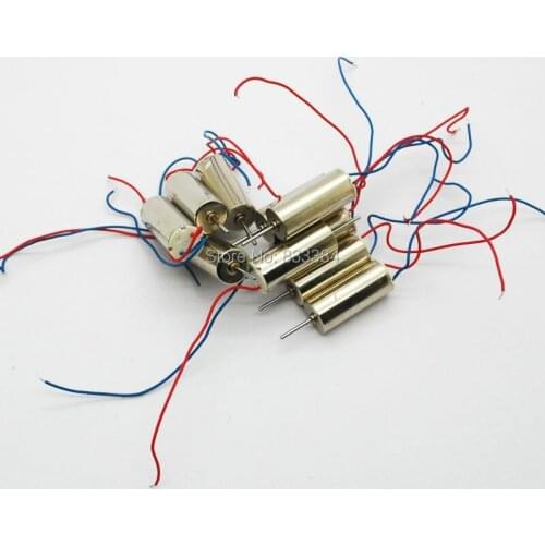 10pcs 7x16mm 716 Strong magnetic DC Coreless Motor 4.2V 60000rpm High speed Helicopter Model Aircraft Toy Accessories