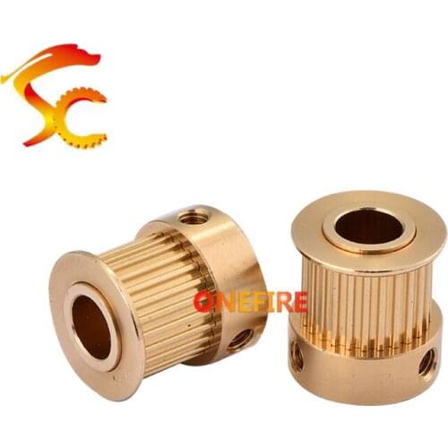 5pcs Brass MXL 25 teeth Timing Pulley Bore 8mm for belt width 10mm MXL-25teeth Copper MXL Pulley 25 teeth