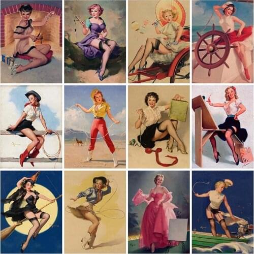 5D DIY Woman Portrait Diamond Painting Cross Stitch Full Square Round Drill Embroidery Handmade Home Room Wall Decor Craft