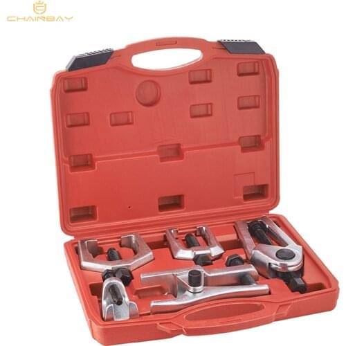 6pc Front End Service Tool Kit Ball Joint Separator Pitman Arm Tie Rod Puller