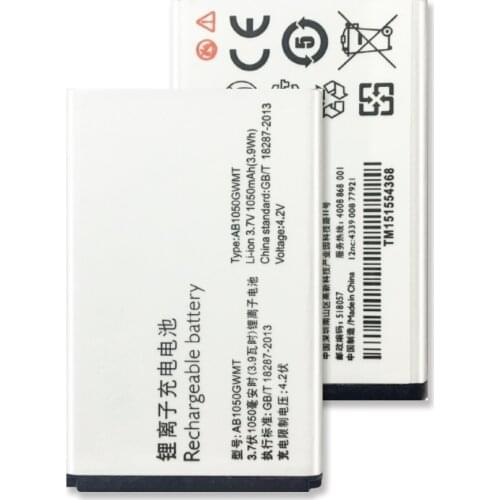 For PHILIPS Xenium X116 X125 X126 X128 1050mAh Battery AB1050GWMT Cell Phone Replacement Battery