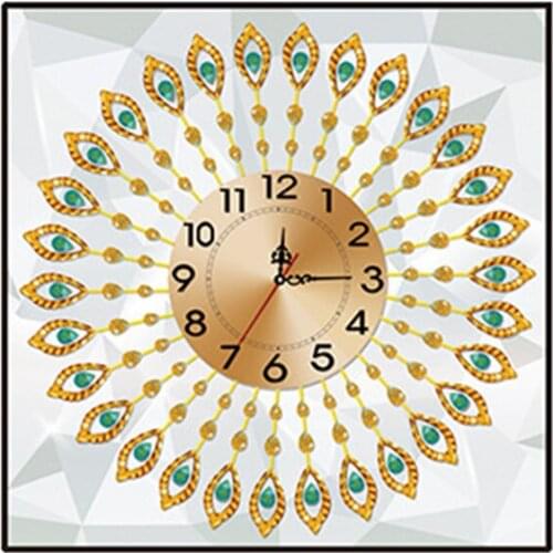 New Diamond Painting Cross Stitch embroidered clock and diamond painting 5d stick drill stitch living room bedroom simple