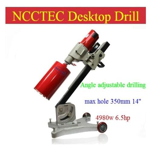 14'' 350mm Multi-angle degree Diamond Core Drilling Machine angle adjustable | Concrete wall floor wet coring system | 4980w
