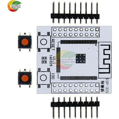 Ziqqucu ESP32 ESP-32 ESP32S IO Converter Adapter Base Board Pinboard with 4 Row Pins for ESP-32S Wireless WiFi Bluetooth Module