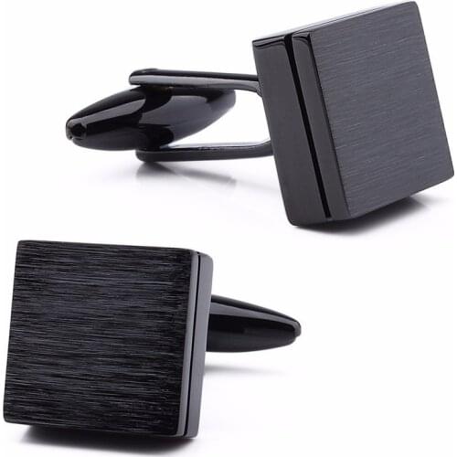 French Shirt Cufflinks Mens Suit Business Event Banquet Wedding Top Grade High-quality Square Cuff Links Classic Trendy Simple