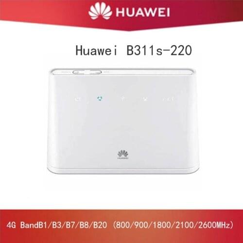 Huawei B311S-220 4G CPE Routers WiFi Hotspot Router with Sim Card +ANTENNA PK huawei B310-22 B315 E5172