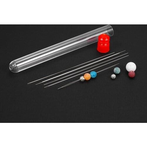 1Pcs Stainless Steel Big Eye Curved Beading Needles with Needle Bottle for Beads Pearl Threading String Cord Jewelry Accessories