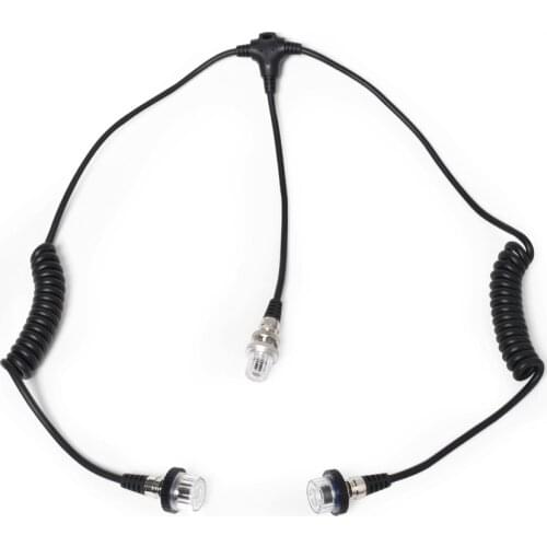 Sea frogs diving waterproof shell flashlight connection line 5 pin synchronous lightning conductor cable data line