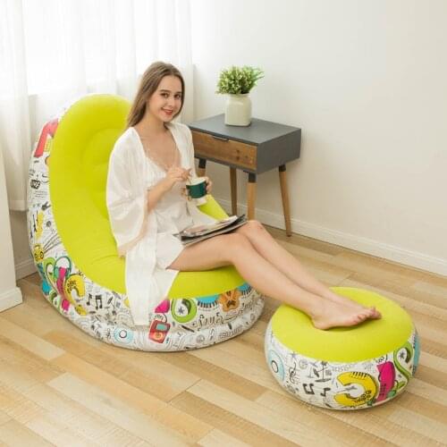 Inflatable Lunch Break Chair Lazy Sofa Resting Chair Silla De Descanso Leisure Graffiti Sofa Wypoczynkowa Sofa