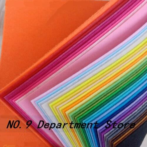 15*15cm Non Woven Fabric Felt Fabric Polyester Cloth Handmade Crafts Sewing Dolls Home Decorations Patchwork Material 1mm Thick