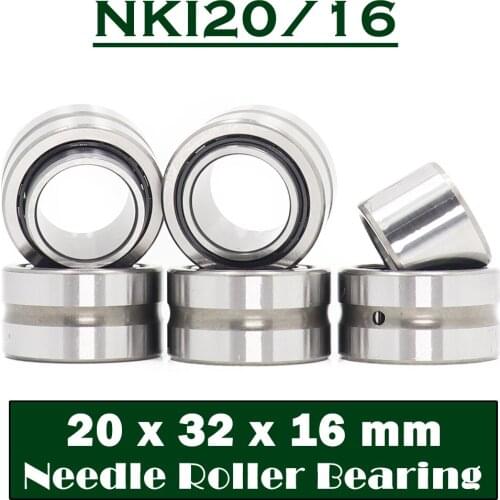 NKI20/16 Bearing 20*32*16 mm ( 5 PC ) Solid Collar Needle Roller Bearings With Inner Ring NKI 20/16 Bearing