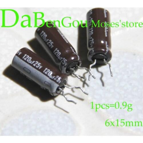25V 120uf Original New nichi-con Electrolytic Capacitor Capacitance Radial 6x15mm (1000pcs)