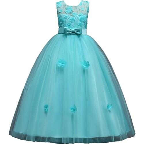 Large Size Girls Wedding Dress Princess Party Pageant Formal dress XXXL Slim Kids Dress For Girls Children Christmas Dresses