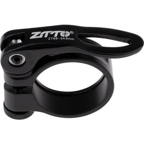 Premium Bike Seatpost Clamp, 34.9mm Quick Release Seat Post Clip for Mountain