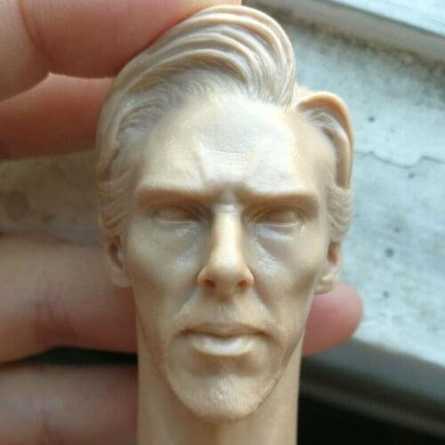 Blank 1/6 Scale Doctor Strange 2.0 Benedict Cumberbatch Head Sculpt Unpainted