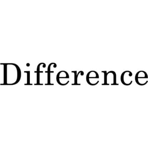 Difference
