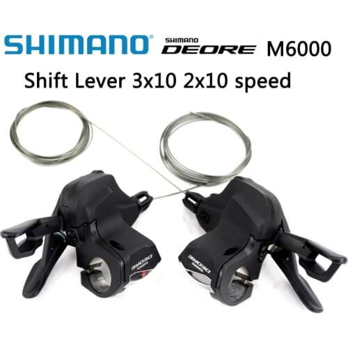 Shimano Deore SL-M6000 Speed Shifter Lever 2/3x10 Right left MTB Shifting Levers 20/30 With Inner Cable Mountain Bicycle Parts