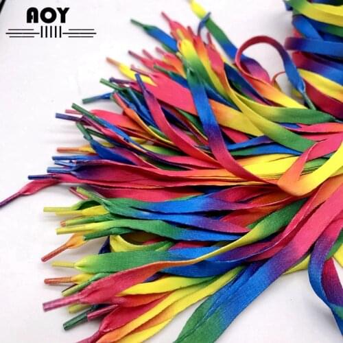 8mm Width Rope Colorful Gradient Shoelaces Woven Cord Decor Craft for DIY Handmade Bag Shoes Accessories Material Home Textiles