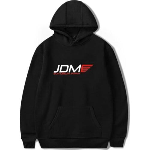 New JDM Hoodies Japanese Car Culture Fashion Letter Print Hoodies Men Women Hoodies Streetwear Fashion Hip Hop Loose Sweatshirts