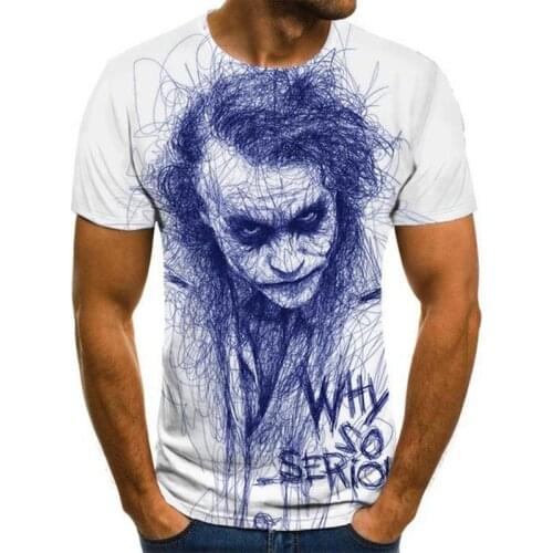 Joker Graphic T Shirts Tee For Men Tops Camiseta Hombre Ropa Clothing Camisa Masculina Verano Roupas Masculinas Koszulki Chemise