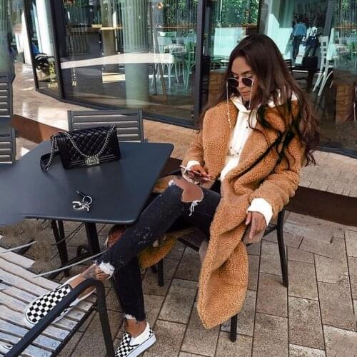 XINGOLD Women's Long Sheepskin Coats