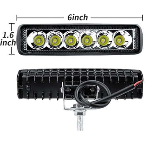 Accessory Working Lights Bar DRL Driving Fog Lamp Replacement 6LED IP67