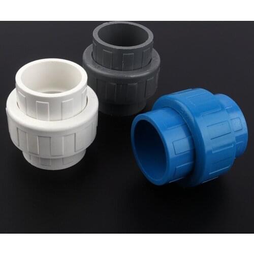1pc Inner Dia.50mm PVC Union Connector Garden Irrigation Water Supply Tube Tool Straight Plug Plastic Hose Water Pipe Connectors